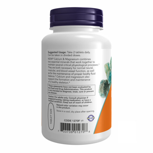 "Cal-Mag 500/250mg - 100 tabs bottle"