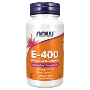 E-400 Mixed Tocopherols - 100 sgels bottle.