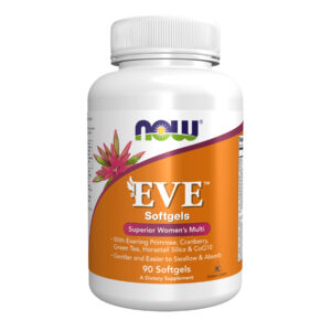 "EVE - 90 softgels dietary supplement bottle"