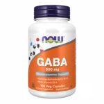 "GABA 500mg - 100vcaps supplement bottle"