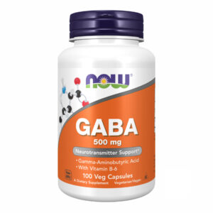 "GABA 500mg - 100vcaps supplement bottle"