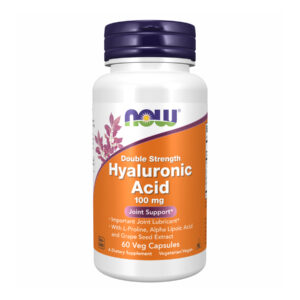 Hyaluronic Acid 100mg 2X Plus - 60 vcaps packaging.