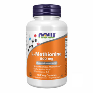 L-Methionine 500mg - 100 caps packaging.