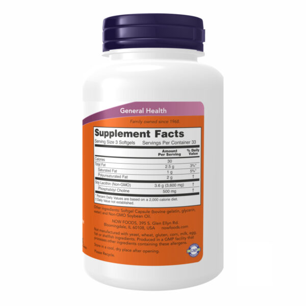 "Lecithin 1200 mg - 200 sgels packaging"