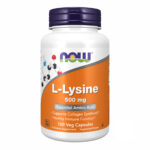 'Lysine 500mg - 100 vcaps product packaging'