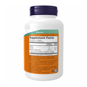 "Magnesium Citrate 134mg - 180 sgels packaging"