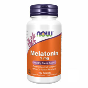 Melatonin 1 mg - 100 tabs packaging image.