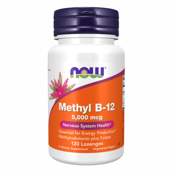 Methyl B-12 5000mcg - 120 loz packaging.