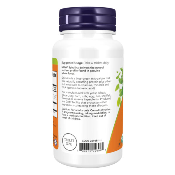 "Org Spirulina 500mg - 500 tabs packaging"