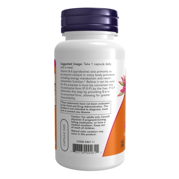 "P-5-P 50mg - 90 vcaps supplement bottle"