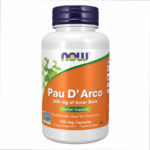 "Pau D' Arco 500mg - 100 vcaps packaging."