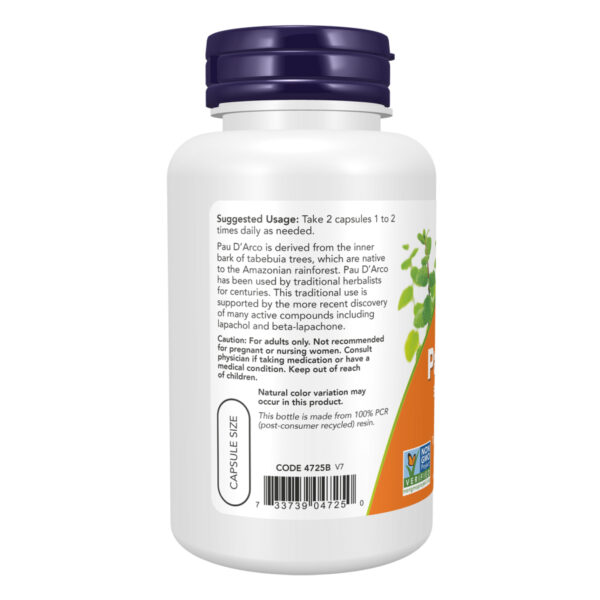 "Pau D' Arco 500mg - 250 vcaps pack"