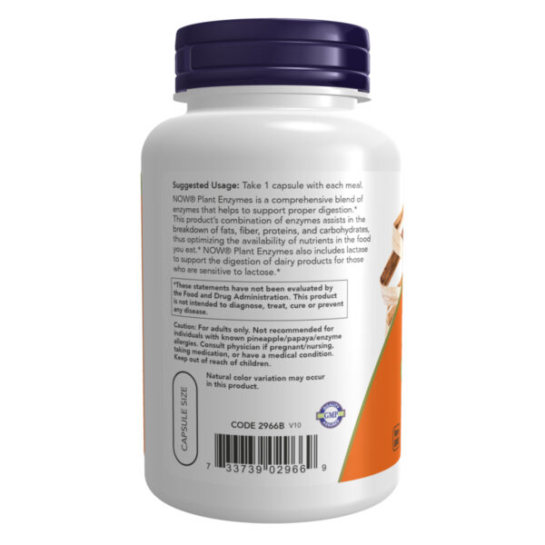 "Plant Enzymes - 120 vcaps product packaging"