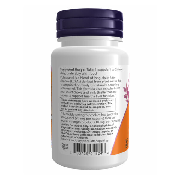 "Policosanol 20mg Plus - 90 vcaps packaging"