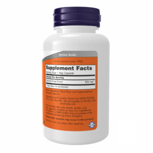 "TAURINE 500mg - 100 caps supplement bottle"