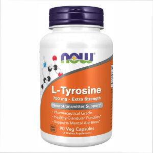 L-Tyrosine 750mg - 90 vcaps bottle.