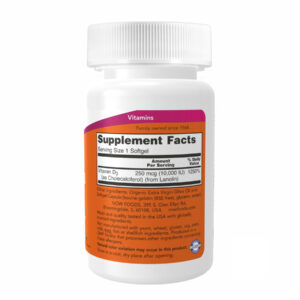 "VIT D-3 10,000 IU - 120 sgels packaging"