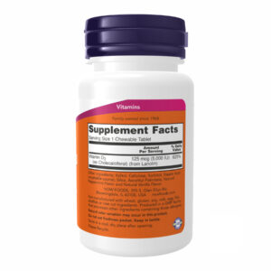 VIT D-3 5000 IU Chewable Mint tablets