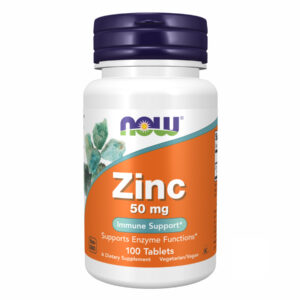 "Zinc Gluconate 50 mg - 100 tabs bottle."