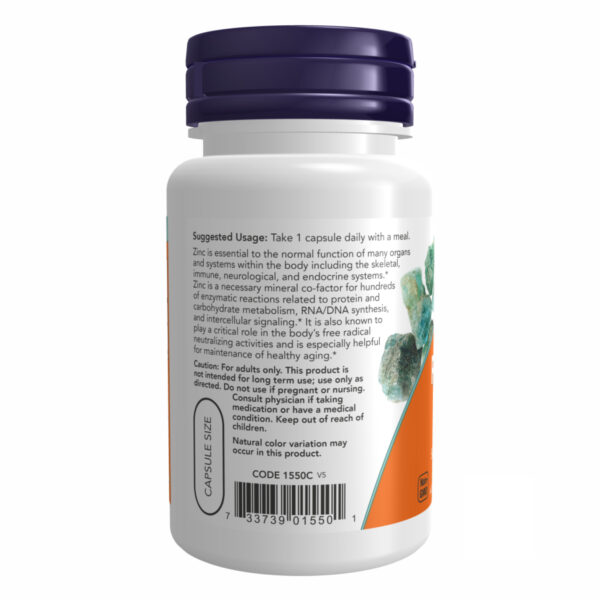 Zinc Picolinate 50 mg - 60 vcaps bottle.