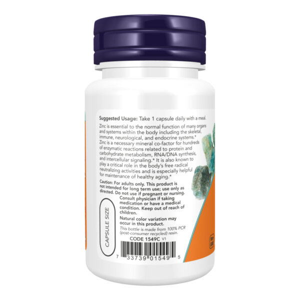 Zinc Picolinate 50mg - 120 vcaps packaging.