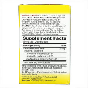 "Primadophilus® - 30 tabs Cherry probiotic supplement."