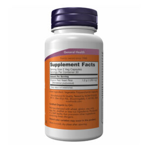 "Red Yeast Rice 600mg - 60 vcaps package"
