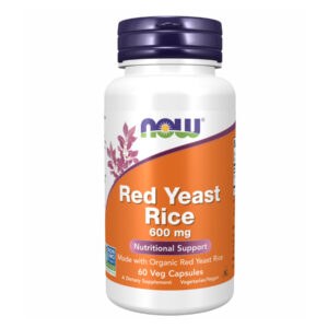 "Red Yeast Rice 600mg - 60 vcaps packaging."