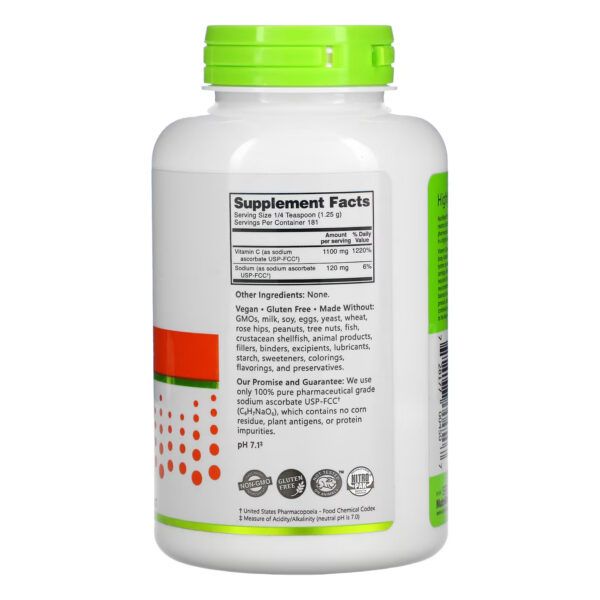 Sodium Ascorbate Powder - 227g product packaging.