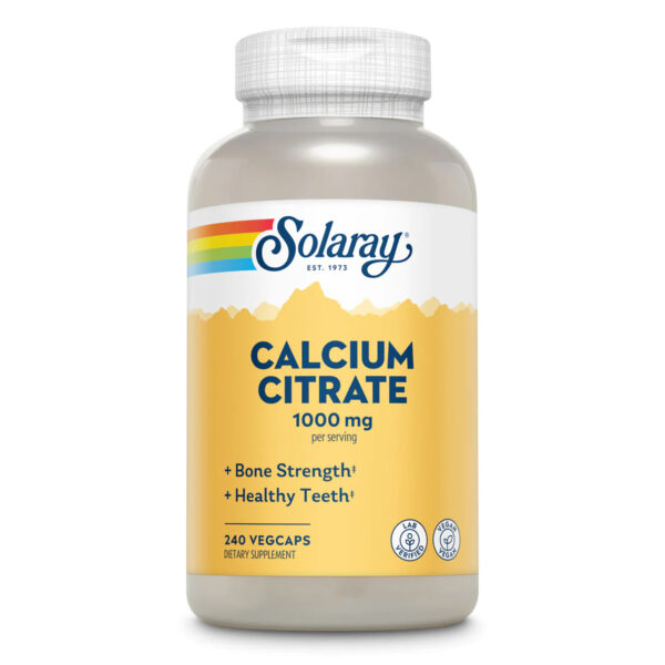 Calcium Citrate 1000mg - 240 vcaps product image.
