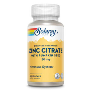 Zinc Citrate 50mg - 60 vcaps packaging.