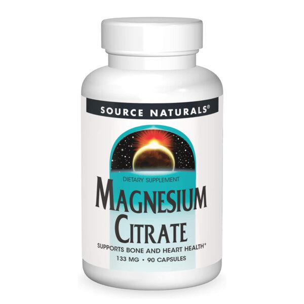 "Magnesium Citrate 133mg - 90 caps packaging"