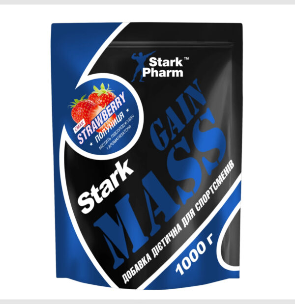 "Stark Gain Mass Ostrowia Whey - 1000g Strawberry"