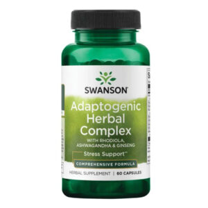 Adaptogenic Herbal Complex supplement bottle, 60 caps.