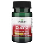 "CoQ10 10mg - 100caps dietary supplement bottle."