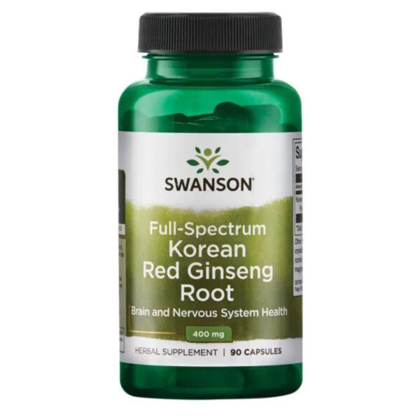 "Korean Red Ginseng Root 400 mg capsules"
