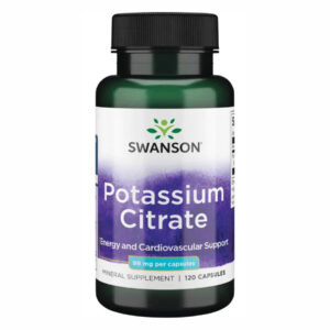 "Potassium Citrate 99mg - 120caps bottle"