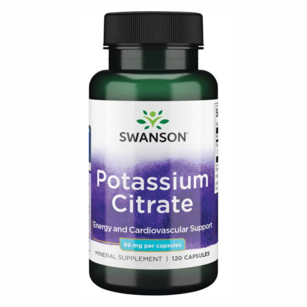"Potassium Citrate 99mg - 120caps bottle"
