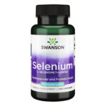Selenium 100mcg - 200 caps supplement bottle.