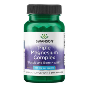 "Triple Magnesium Complex 400mg - 30caps bottle."