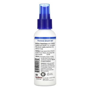 "Throat Spray - 118ml bottle on display"