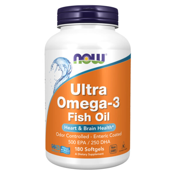 "Ultra Omega-3 Fish Oil - 180 Softgels bottle"