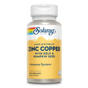 Zinc Copper - 100 vcaps supplement packaging.