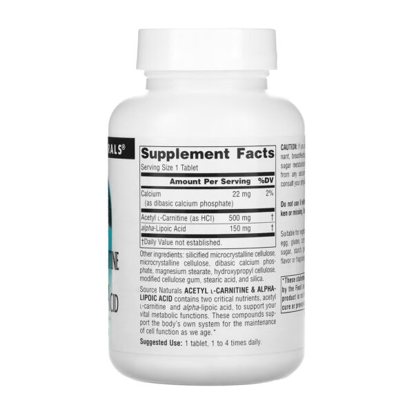 acetyl l carnitine alpha lipoic acid 650mg 60 tabs 77269336087254 291928b711