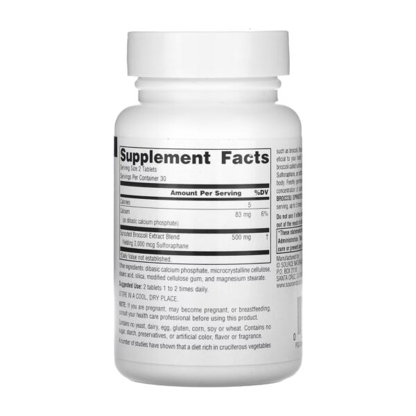 broccoli sprouts extract 250mg 60 tabs 13624056082056 3ef2b6ad22