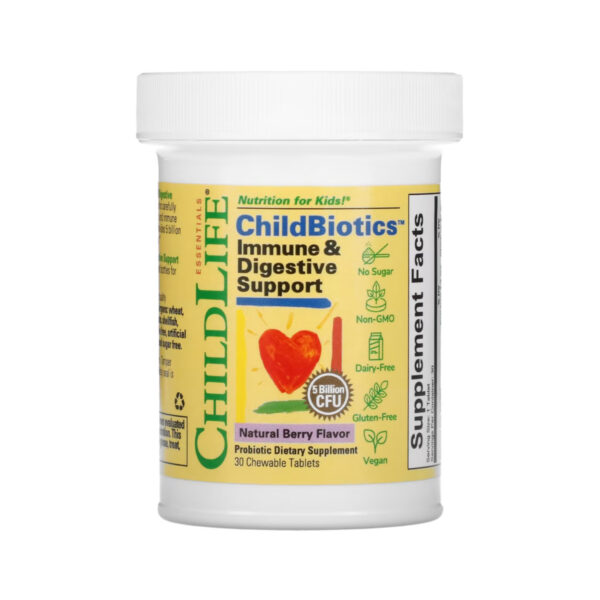 childbiotics immune digestive support 30 chewable tabs natural berry do 11.25 24992118758693 03ee558704