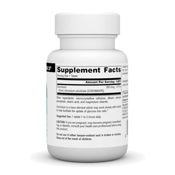 chromium picolinate 200 mcg yeast free 60 tabs 80686067471564 040e0bf53b