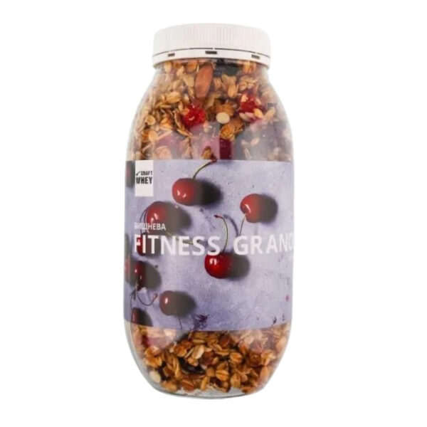 fitness granola 450g cherry with protein 28960129345659 048ecc86af