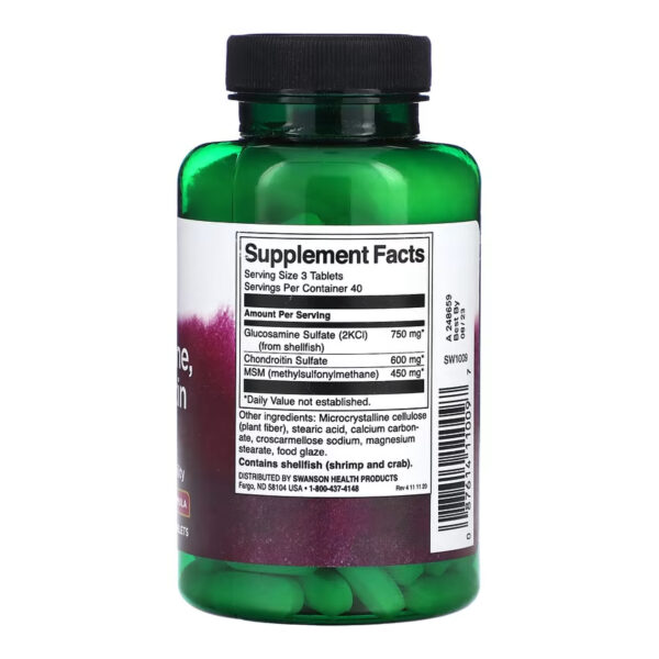 glucosamine chondroitin msm highest strength3 in 1 formula 120 tabs 51712929015366 bef5a0af44
