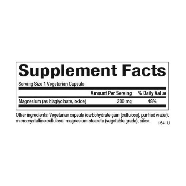 magnesium bisglycinate 200mg 120 vcaps 21459254297994 800c414f29